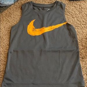 Nike Grey Dry Fit Tank Youth 6-7 / 7 L